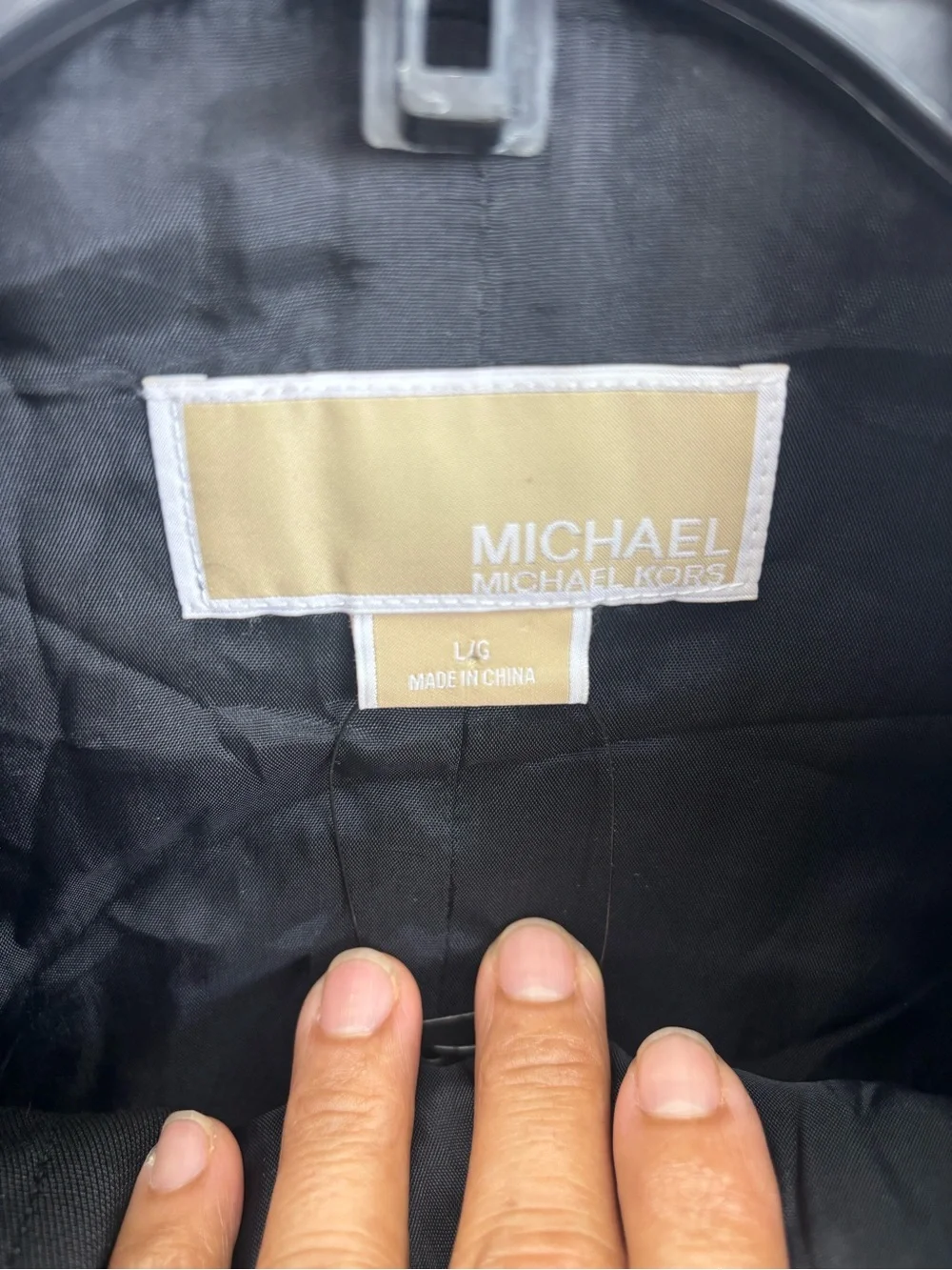 Michael Kors Black Sleeveless Zip Vest with Gold Hardware